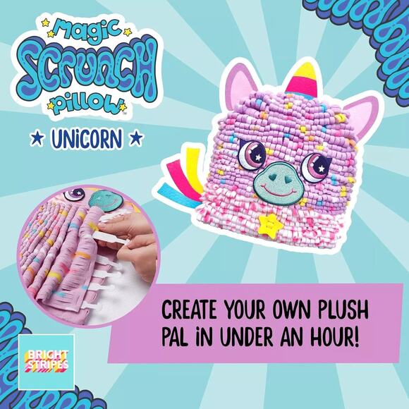 Magic Scrunch Unicorn Pillow DIY Craft Kit - NIB - - FOR AGES 6+ - Picture 2 of 3
